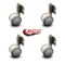 Service Caster 2" Gray Soft Twin Wheel Caster with Side Mount Set Service Caster SCC-GR02S50-TPR-GRY-716-4-CB180-4 - alternate 2
